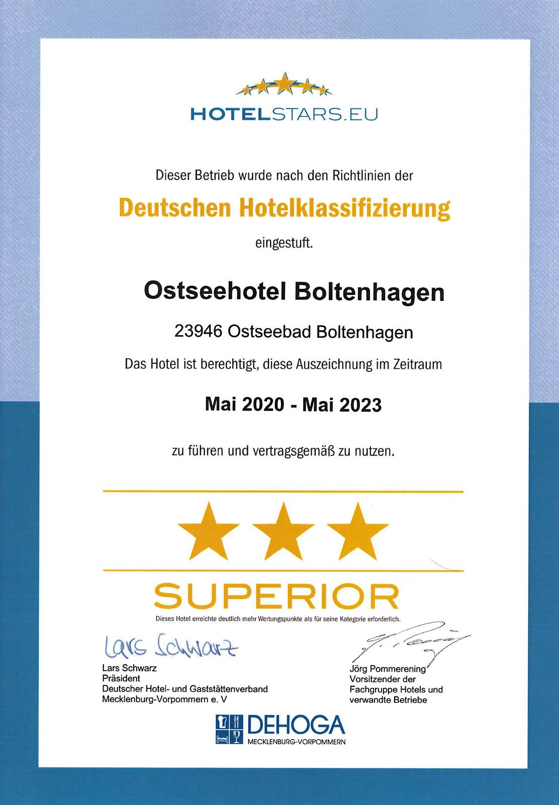 Deutsche Hotelklassifizierung
